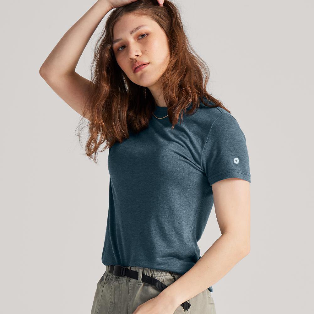 Allbirds Women's T-Shirt Blue - TrinoXO™ Classic Fit - 05916EVRF